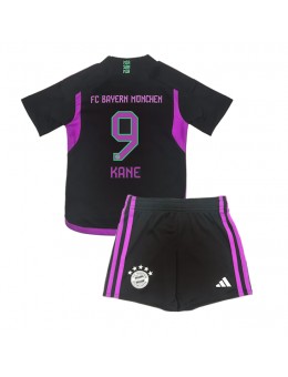 Bayern Munich Harry Kane #9 Replika Borta Kläder Barn 2023-24 Kortärmad (+ byxor)